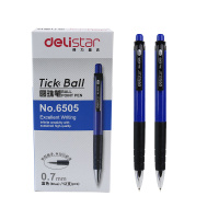 得力 6505 圆珠笔0.7mm子弹头(蓝) (12支/盒) 36支装
