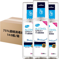 海氏海诺 75%医用酒精喷雾100ml*140瓶/整箱