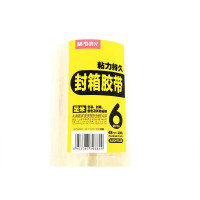 晨光(M&G) AJD97329普透封箱胶带 快递打包库房 高品质高透明打包胶带 48mm*100y 6卷装