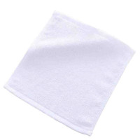 DAYUNHE 白色小方巾 酒店KTV幼儿园正方形擦手巾 清洁擦拭方巾 10条装