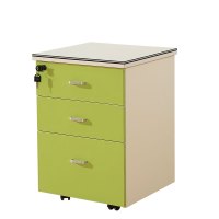 易企采 活动柜400*400*570mm 职员桌工位办公文件柜子屏风办公桌下柜 带锁抽屉资料柜 矮柜 储物柜 床头柜