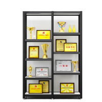 易企采 展示架1800*800*300mm 墙产品模型手办展示柜样品奖杯柜证书马拉松奖牌荣誉证书展示架奖牌奖杯奖状公司