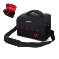 WAHL单肩摄影包适用索尼a6000a6300a斜跨休闲包单反相机包 黑色防水款 内部尺寸21*13*17cm 单位:个