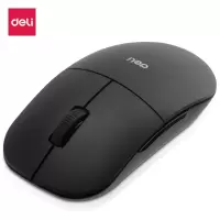 得力(deli)2214 无线鼠标移动游戏笔记本USB鼠标 办公鼠标 无线鼠标黑色