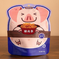 新利友 手撕肉条(原味)小猪包装 50克 肉质细腻 口感酥脆