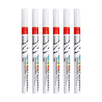 晨光(M&G) 细杆油漆笔 AOMY8503 12支/盒 红色 细杆学生用不掉色防水油性油漆 画画细杆记号笔