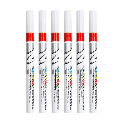 晨光(M&G) 细杆油漆笔 AOMY8503 12支/盒 红色 细杆学生用不掉色防水油性油漆 画画细杆记号笔