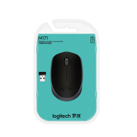 罗技 Logitech M171(M170) 无线办公鼠标 U口商务 家用鼠标 M171黑色 对称鼠标