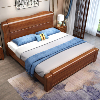 奈高1.8米*2米实木床胡桃木床单人床卧室家具主卧大床