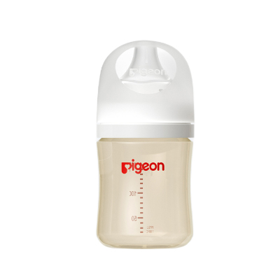 贝亲(Pigeon)奶瓶 自然实感第3代奶瓶 PPSU奶瓶 宽口径PPSU奶瓶 160ml AA190 S号1个月以上