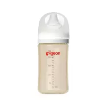 贝亲(Pigeon)自然实感第3代宽口径PPSU奶瓶240ml(配M号奶嘴)3个月以上
