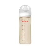 贝亲(Pigeon)自然实感第3代宽口径PPSU奶瓶330ml(带L号奶嘴)六个月以上AA193