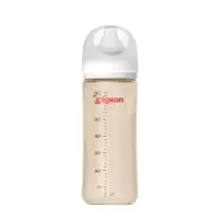 贝亲(Pigeon)自然实感第3代宽口径PPSU奶瓶330ml(带LL号奶嘴)9个月以上AA194