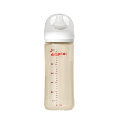 贝亲(Pigeon)奶瓶 自然实感第3代奶瓶 PPSU奶瓶 宽口径PPSU奶瓶 婴儿奶瓶330mlAA194 9个月以上