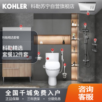 科勒厨卫套装浴室柜洗漱台马桶坐便器智能盖板淋浴花洒浴室挂件浴室柜组合套餐