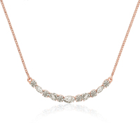 Givenchy/纪梵希 简约笑脸系列玫瑰金色女士项链