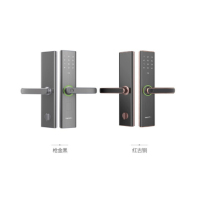 凯迪仕 E5指纹锁智能锁电子门E5枪金黑