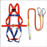 全身式安全带五点式高空作业安全带 无缓冲双小钩2米 1个
