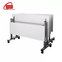 DXBG折叠培训桌拼接会议桌条桌双人可折叠移动桌长1800mm宽500mm高750mm[工厂现做 7天内发货]