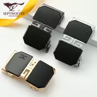 正品七匹狼皮带男士真皮自动扣高档品牌内扣腰带中青年轻奢裤腰带