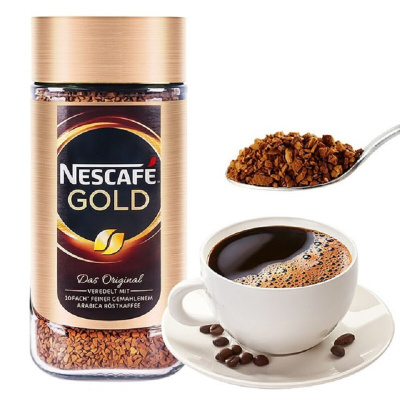雀巢瑞士进口黑咖啡金牌冻干200g瓶装速溶醇香咖啡
