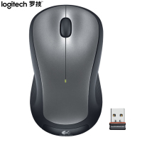 罗技(Logitech)M320 鼠标 无线鼠标 办公鼠标 对称鼠标 黑色 单位:个