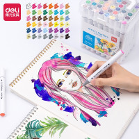 得力(deli) 24色水粉 24色套装(100ml)水粉颜料水彩笔