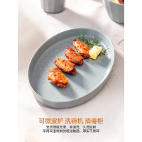 亿嘉盘子菜盘家用2022新款牛排餐盘好看的创意北欧风餐具碟子[西雅图系列盘]