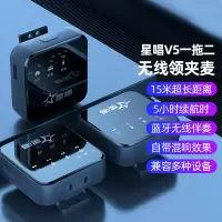 星唱V5一拖一无线领夹式麦克风
