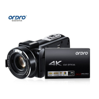 欧达(ORDRO)AC7摄像机4K专业摄影机高清直播录像机家用手持dv录像机 10倍光学变焦 vlog短视频