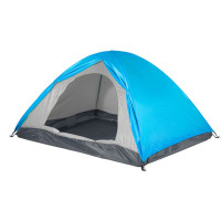 维仕蓝(wissBlue) TG-WR6026 双人双层大空间专业野营铝杆帐篷防暴雨 户外 蓝色