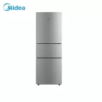 美的Midea冰箱三门小型家用低音节能冷藏冷冻电冰箱210升办公室小冰箱 BCD-210TM(ZG)浅灰色