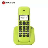 摩托罗拉(MOTOROLA)T301C数字无绳电话机 无线座机 单机 大屏幕白色背光 清晰免提 (柠檬色)