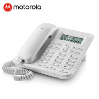 摩托罗拉(MOTOROLA) CT420C 电话机座机固定电话 免电池 免提 双接口(白色)