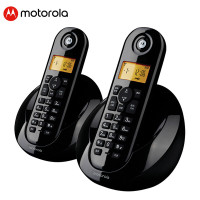 摩托罗拉(MOTOROLA) C601C数字无绳电话机 无线座机 单机 (黑色)一拖一