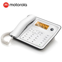 摩托罗拉(MOTOROLA)CT330C电话机座机固定电话 办公家用 双接口(白色)