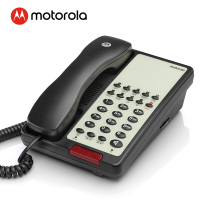 摩托罗拉(MOTOROLA)H270C 电话机 酒店电话 宾馆客房 壁挂桌墙两用双接口 黑色