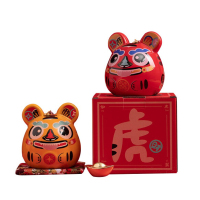 茶花(CHAHUA) MORTON 中国风虎抱钱罐CZ202201 红色
