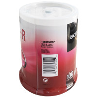 索尼(SONY)DVD+R空白光盘刻录碟CD 700M(100片桶装)