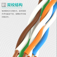 携兴 海康威视网线六类 非屏蔽银白色