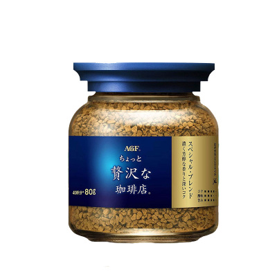 AGF速溶咖啡maxim马克西姆蓝罐冻干黑咖啡80g日本原装进口