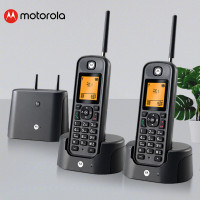 摩托罗拉(MOTOROLA)O202C电话机距离数字无绳电话机无线座机子母机 黑色