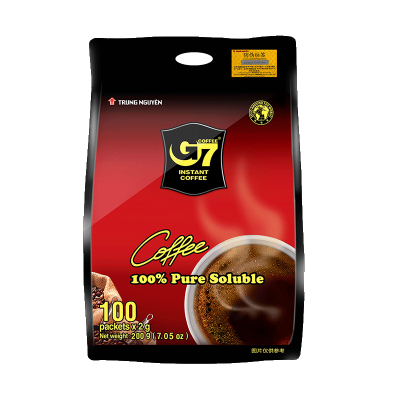 中原G7美式萃取速溶黑咖啡200g送越南威拿威客黑咖啡15条