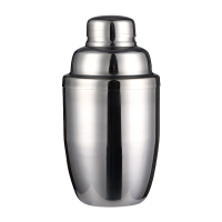 不锈钢调酒壶套装鸡尾酒雪克壶摇酒杯酒吧工具调酒器奶茶店手摇杯 550ml六件套 1套