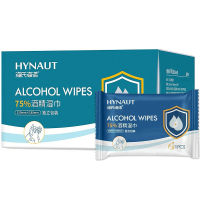 海氏海诺 单片独立包装一次性消毒酒精棉片 75%酒精湿巾 18*15cm*20片