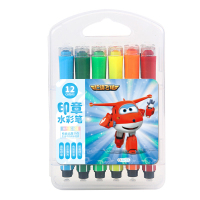 超级飞侠 印章水彩笔套装12色 MP-SCB03