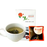 天方 茶叶 蜜桃乌龙茶 三角包泡茶 内含乌龙茶 蜜桃干36g(12*3g)/盒