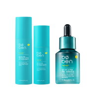 泊本6D玻尿酸精华水100ml+修复乳80g+肌底液28ml