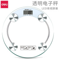 得力(deli)9028电子健康秤(透明)(台)Φ330×8mm(单位:台)