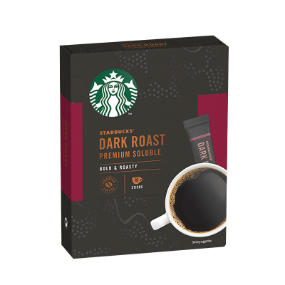 进口星巴克即溶咖啡粉深度烘焙美式黑咖啡精品咖啡2.3g*10袋